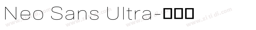 Neo Sans Ultra字体转换